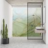 Afbeelding van HDM aqua step SPC click 'N screw wandpaneel visuals digitale print painted marble green and blue 4,5mm XL