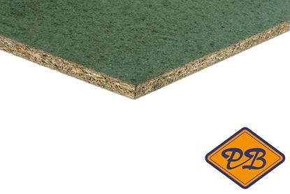 Afbeeldingen van spaanplaat vochtwerend geschuurd rechte kant 4-zijdig 250x125cm