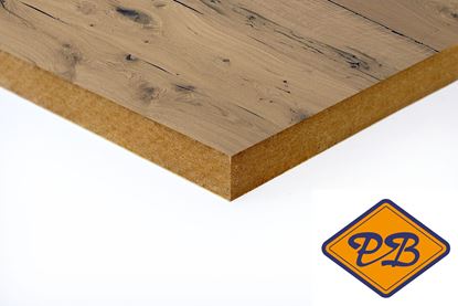 Afbeeldingen van mdf interieur 1-zijdig edelgefineerd balkenhout eiken naturel 304x121cm