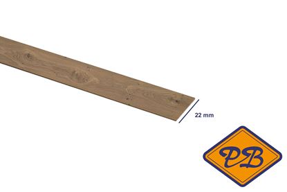 Afbeeldingen van kantband edelgefineerd balkenhout eiken naturel 22mm voorgelijmd (rol=50mtr)
