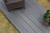 Afbeelding van New techwood houtcomposiet budget terrasdeel hol met dubbelzijdig profiel donker grijs 23x145mm