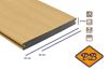 Afbeelding van Fiberdeck® WPC XXL terrasplank massief met dubbelzijdig profiel premium red cedar  23x210mm