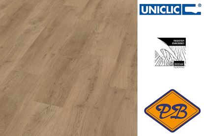Afbeeldingen van Bodiax pvc hydro-core uniclic Ivar landhuisdeel 474 donker eiken 6mmx22x122cm (per pak van 8 stuks=2,147m²)