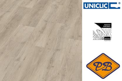 Afbeeldingen van Bodiax pvc hydro-core uniclic Ivar landhuisdeel 478 kiezel 6mmx22x122cm (per pak van 8 stuks=2,147m²)