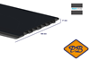 Afbeelding van HDM outdoor® PVC enkelzijdig hol sponningdeel *RAL 9011 uni graphite black ultra mat 17x180mm
