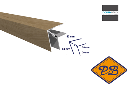 Afbeeldingen van HDM outdoor® PVC/ALU 2-delig buitenhoekprofiel oak honey 50x50mmx300cm