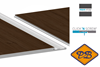 Afbeelding van HDM outdoor® SPC enkelzijdig massief click 'N screw gevelpanelen oak darkbrown 6mm