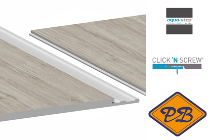 Afbeeldingen van HDM outdoor® SPC enkelzijdig massief click 'N screw gevelpanelen oak lightgrey 6mm