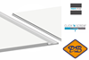 Afbeelding van HDM outdoor® SPC enkelzijdig massief click 'N screw gevelpanelen *RAL 9003 uni clear white ultra mat 6mm