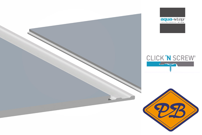 Afbeeldingen van HDM outdoor® SPC enkelzijdig massief click 'N screw gevelpanelen *RAL 7040 uni light grey ultra mat 6mm