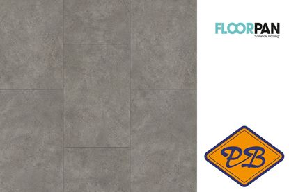 Afbeeldingen van Floorpan Stonex V4 FT007 click tegel laminaat XXL grijs beton 10mmx40,2x120,6cm (per pak van 5 stuks=2,42m²)