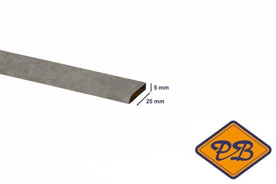 Afbeelding van Floorpan vuren deklijst 5x24mmx240cm FT007 grijs beton