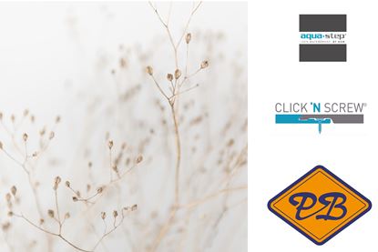 Afbeeldingen van HDM aqua step SPC click 'N screw wandpaneel visuals digitale print dry grass branches 4,5mm XL