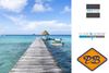 Afbeelding van HDM aqua step SPC click 'N screw  wandpaneel visuals digitale print tropical sea pier 4,5mm XL