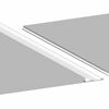 Afbeelding van HDM aqua step SPC click 'N screw wandpaneel wit aluminium *RAL 9006 ultra mat geborsteld XL 4,5mm