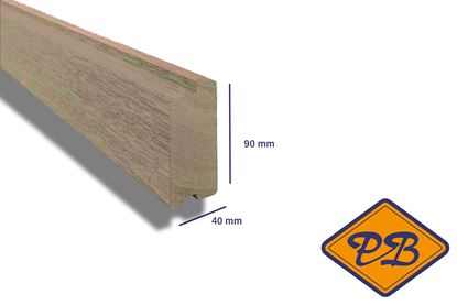 Afbeeldingen van meranti hardhout raamprofiel RP2 40x90mm