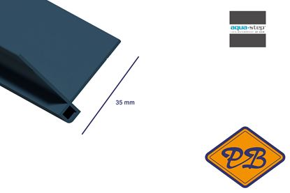 Afbeeldingen van HDM outdoor®Aluminium hoekprofiel kraal *RAL 7016 uni anthracite grey ultra mat 35x35mmx300cm