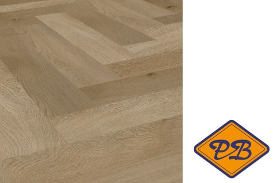 Afbeelding van INTRA vinyl SPC rigid clic 001 visgraat strook 5mmx12,5x75cm (per pak van 8 stuks A + 8 stuks B =1,50m²)