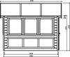 Afbeelding van Solid vuren blokhut 28mm S8247 Merano afmeting 298,6x298,6cm