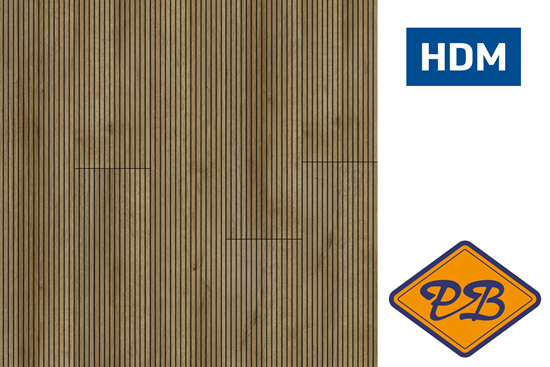 Afbeelding van HDM wand-en plafondpaneel avanti akoestiek HDF puur eiken 10mm