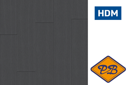 Afbeeldingen van HDM wand-en plafondpaneel avanti akoestiek HDF zwart staal 10mm