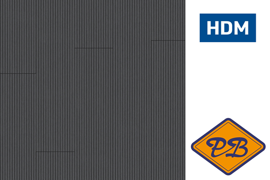 Afbeelding van HDM wand-en plafondpaneel avanti akoestiek HDF zwart staal 10mm