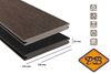 Afbeelding van Fiberdeck® WPC XXL terrasplank massief met BI COLOR profiel vintage wengé/graphite 23x210mm