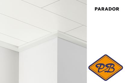 Afbeeldingen van PARADOR plafondlijst DAL 3 uni zijdemat wit decor 12x32mmx220cm
