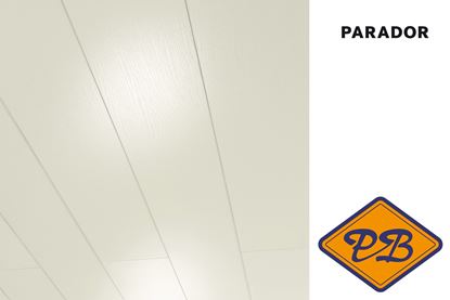 Afbeeldingen van PARADOR wand-en plafondpaneel XL Milanoclick HDF essen wit glans stroken decor 12mm