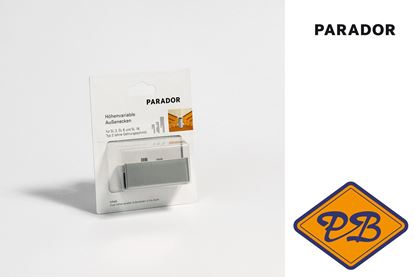 Afbeeldingen van PARADOR universele PVC buitenhoeken aluminium look type 2 voor plinten SL 5 & SL 18 (per blister= 2 stuks)