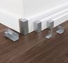 Afbeelding van PARADOR universele PVC buitenhoeken aluminium look type 2 voor plinten SL 5 & SL 18 (per blister= 2 stuks)