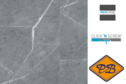 Afbeeldingen van HDM aqua step SPC click 'N screw LUXURY wandpaneel Hawick XL 4,5mm
