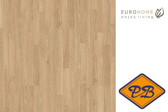 Afbeelding van Euro Home CLASSIC twinclic scheepsbodem 3-stroken laminaat K646 natural hennessy oak 7mmx19,2x128,5cm (per pak van 10 stuks=2,47m²)