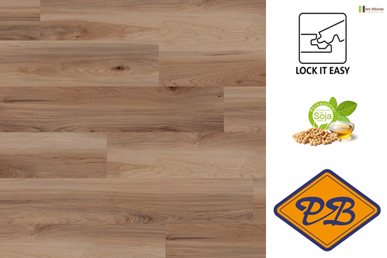 Afbeelding van Ter Hürne perform SPC vinyl lock it easy landhuisdeel XL Hickory Nashville 6mmx23,5x151,7cm (per pak van 6 stuks=2,14m²)