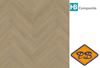Afbeelding van HB Composite aqua SPC vinyl click visgraat wand- en vloer strook SUPERIOR Oak Glory 4,5mmx15x75cm (per pak van 8 stuks A + 8 stuks B =1,80m²)