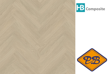 Afbeeldingen van HB Composite aqua SPC vinyl click visgraat wand- en vloer strook SUPERIOR Oak Paradise 4,5mmx15x75cm (per pak van 8 stuks A + 8 stuks B =1,80m²)