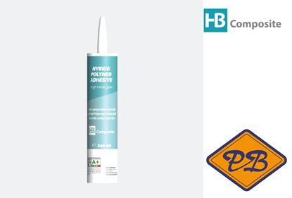 Afbeeldingen van HB composite hybride polymere lijm wit (per koker=290ml)