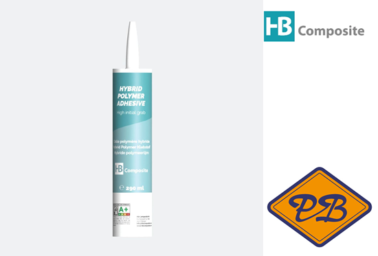 Afbeelding van HB composite hybride polymere lijm wit (per koker=290ml)