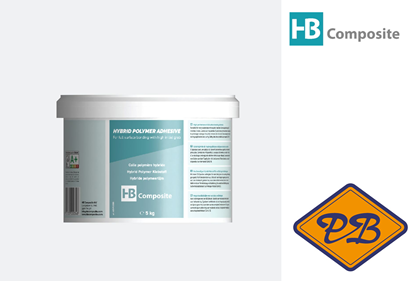 Afbeeldingen van HB composite hybride polymere lijm wit (per emmer=5kg)