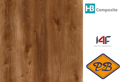 Afbeeldingen van HB Composite aqua SPC vinyl click wand- en vloer LUXURY landhuisdeel Traditional Oak 4mmx22,8x122cm (per pak van 8 stuks=2,23m²)
