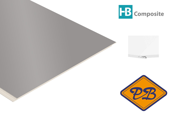 Afbeelding van HB Composite aqua SPC vinyl click 'N screw 3-L SUPERIOR wand- vloer en plafond combitegel uni colours *RAL 7037 Grey ultramat 4,5mmx32x120cm (per pak van 6 stuks =2,34m²)
