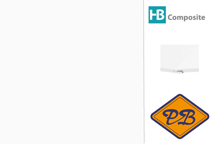 Afbeeldingen van HB Composite aqua SPC vinyl click 'N screw SUPERIOR wandpaneel uni colours *RAL 9016 White ultramat XL 4,5mm