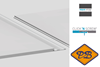 Afbeelding van HDM aqua step SPC vinyl ALL-IN-ONE Click 'N Screw/Glue vloer, wand en plafondpaneel wit parelstruktuur 4,5mmx32x122cm(per pak van 6 stuks=2,23m²)
