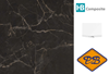 Afbeelding van HB Composite aqua SPC vinyl click 'N screw SUPERIOR wandplaat Marmo Notte ultramat XXL 4,5mm
