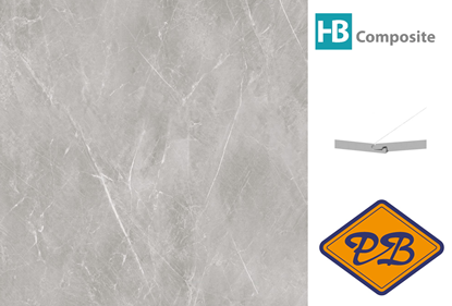 Afbeeldingen van HB Composite aqua SPC vinyl SUPERIOR click I4F wand- en vloer tegel Marmo beige ultramat 4mm