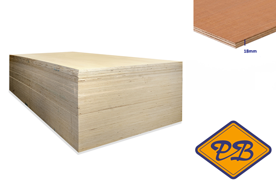 Afbeelding van hardhout multiplex BB/CC powerplex pure interieur 18mmx244x122cm (per pak van 50 platen)