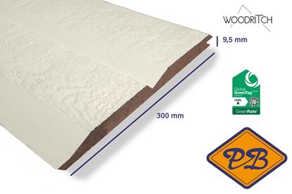 Afbeeldingen van woodritch eucalyptus hardhouten dubbel rabatdeel perth 0006 winterwit 9,5x300mm