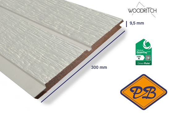 Afbeelding van woodritch eucalyptus hardhouten dubbel rabatdeel sydney 0003 geel beige 9,5x300mm