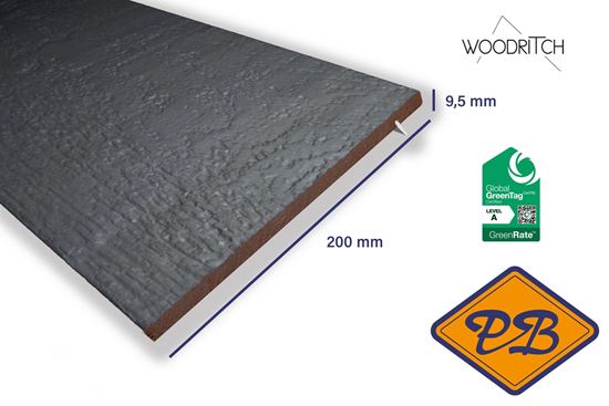 Afbeelding van woodritch eucalyptus hardhouten potdekseldeel canberra  0139 antraciet speciaal 9,5x200mm