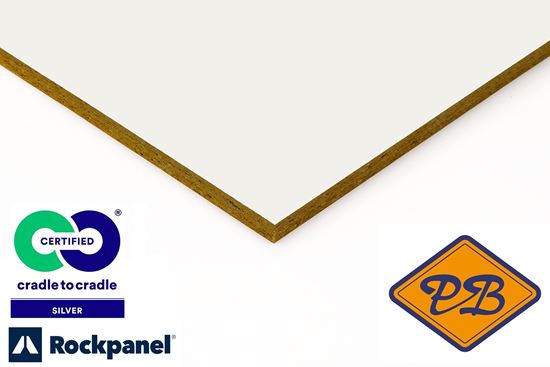Afbeelding van Rockpanel gevelplaat colours durable 1-zijdig ral 9016 verkeerswit 250x120cm